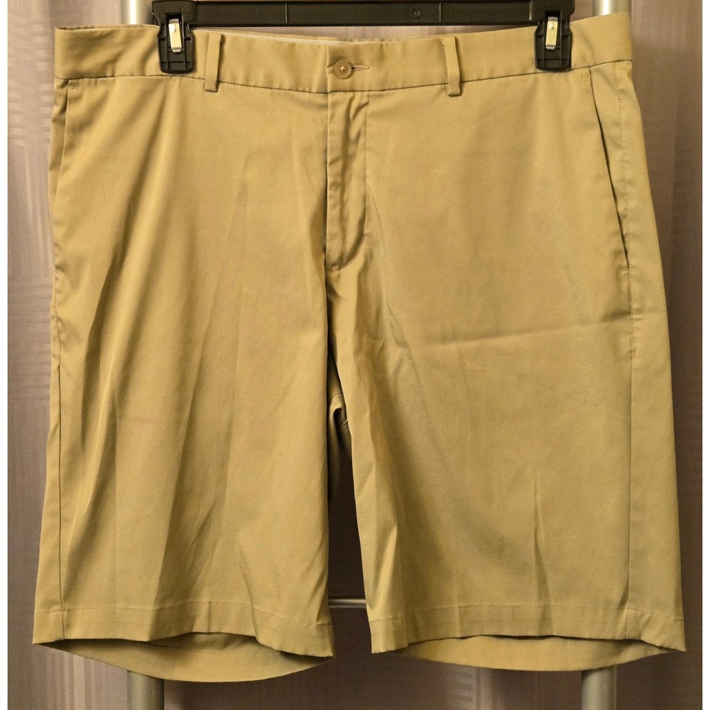 Nike Golf Mens Dri-FIT Standard Fit Khaki Tan Performance Shorts 36×10